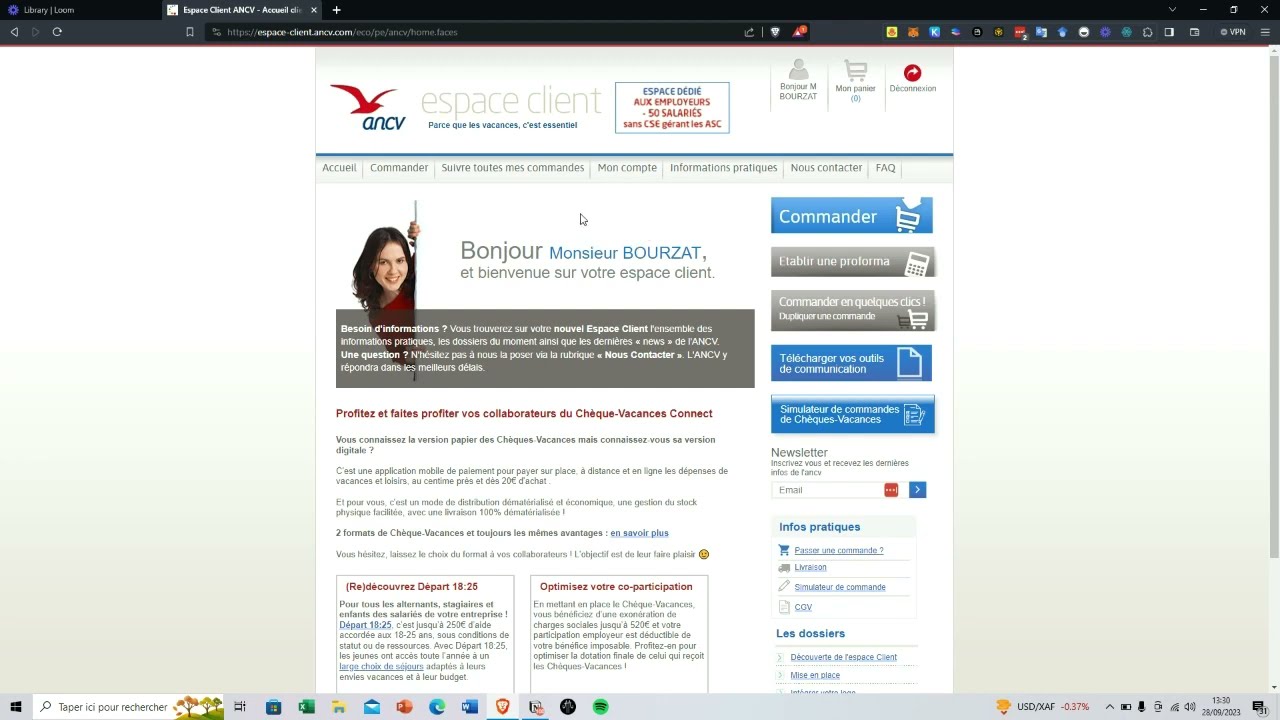 Commander des Chèques-Vacances facilement en tant que professionnel ou entreprise (avec code promo)
