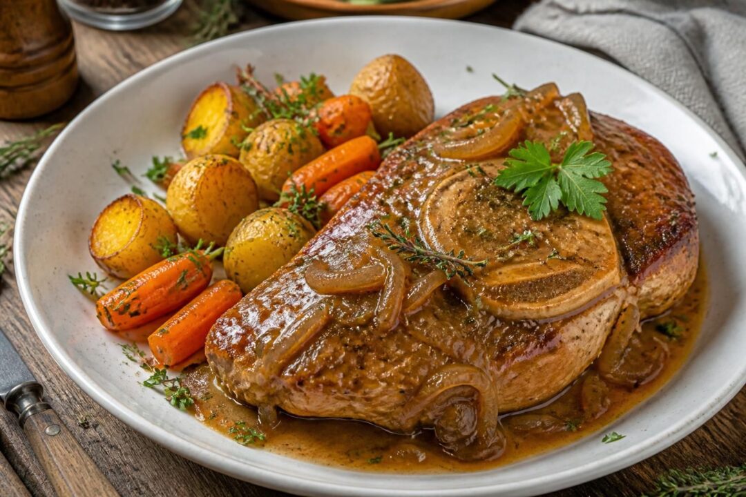 découvrez notre recette simple et savoureuse de rouelle de porc en sauce, idéale pour un déjeuner dominical convivial et réussi.